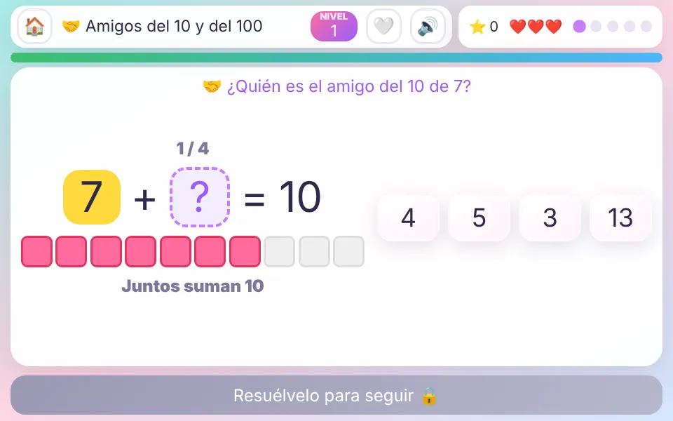 Screenshot of Number Friends