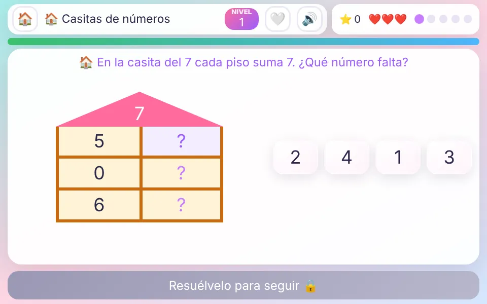 Captura de Casitas de números