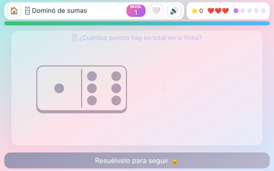 Captura de Dominó de sumas