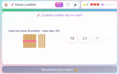 Haces y palillos