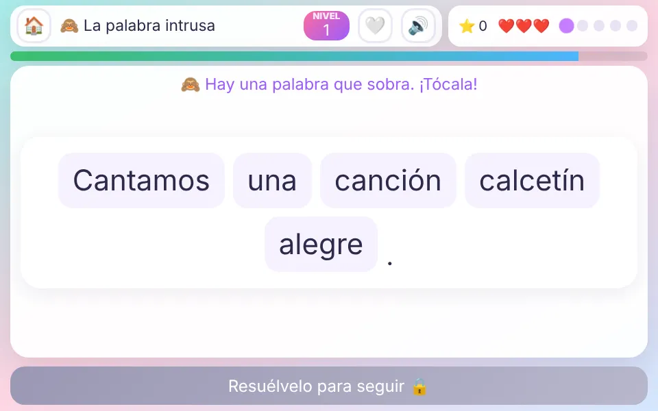 Captura de La palabra intrusa