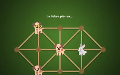 Liebre y perros