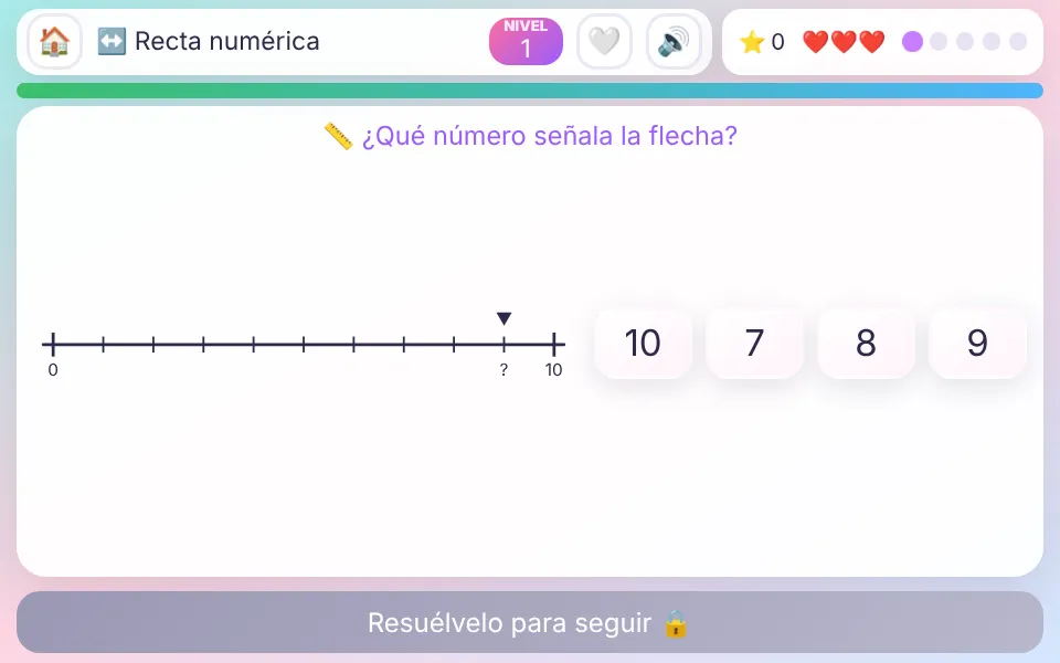Screenshot of Number Line