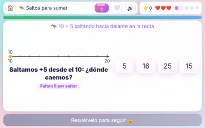 Saltos para sumar