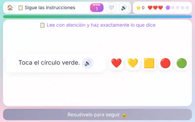 Sigue las instrucciones