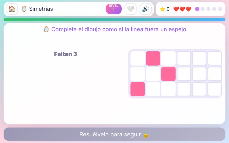 Screenshot of Mirror Drawing